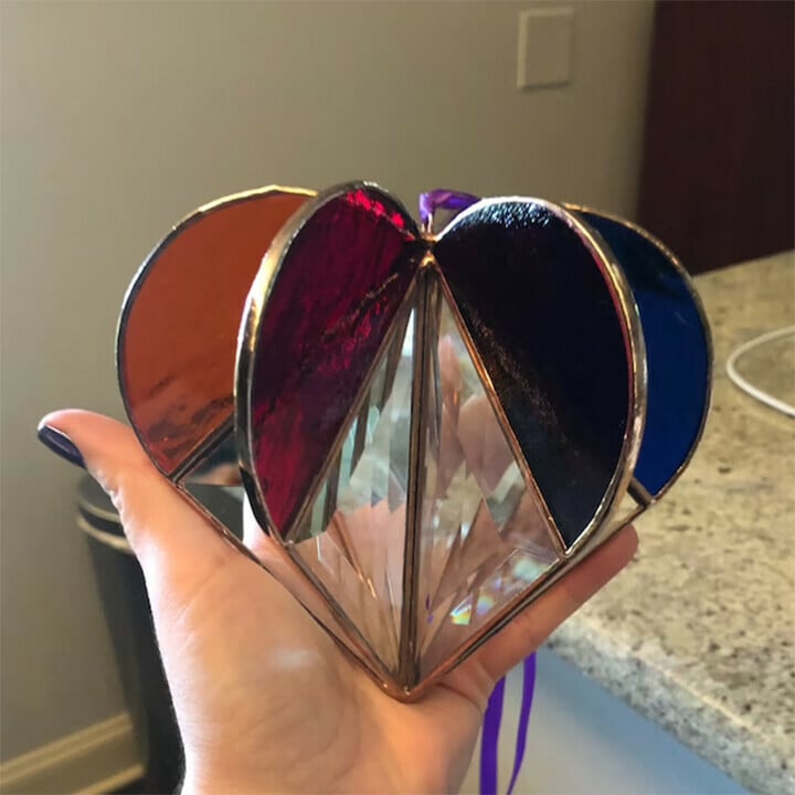 🔥 Summer SALE-60%OFF 🔥 Multi-sided Heart Colourful Decoration