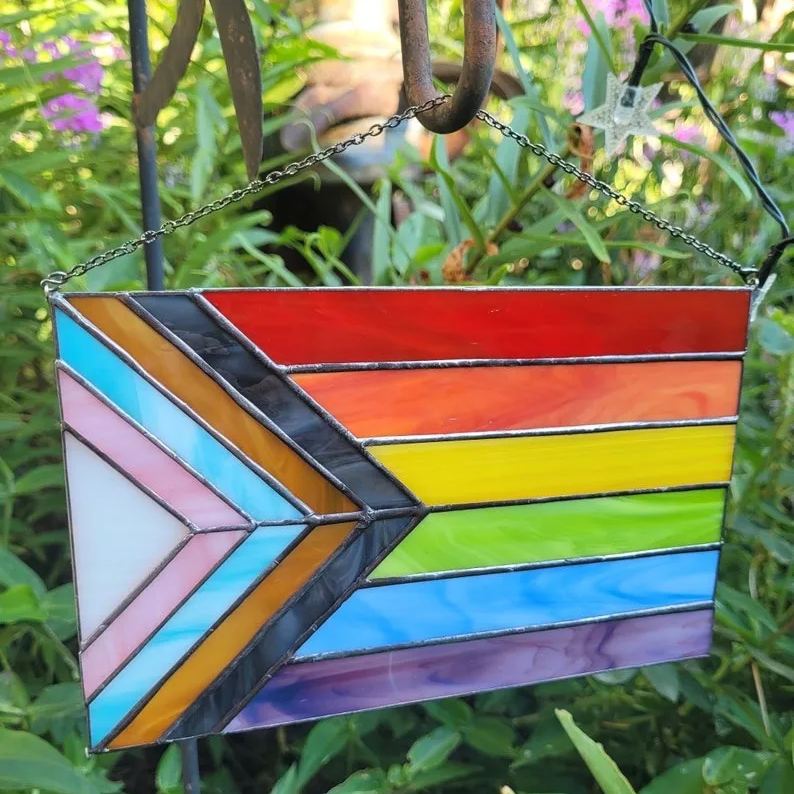 🏳️🌈Progress Pride Stained Glass Flag🌈