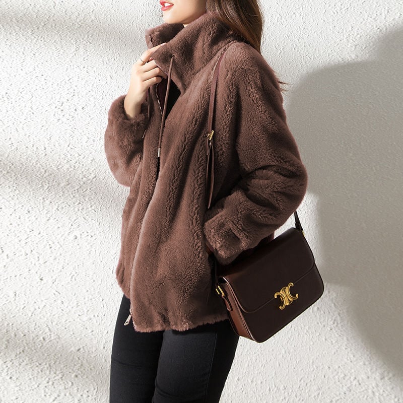 🔥LAST DAY 49% OFF - 💥Padded Coat Stand-collar Double-faced Fleece Jacket