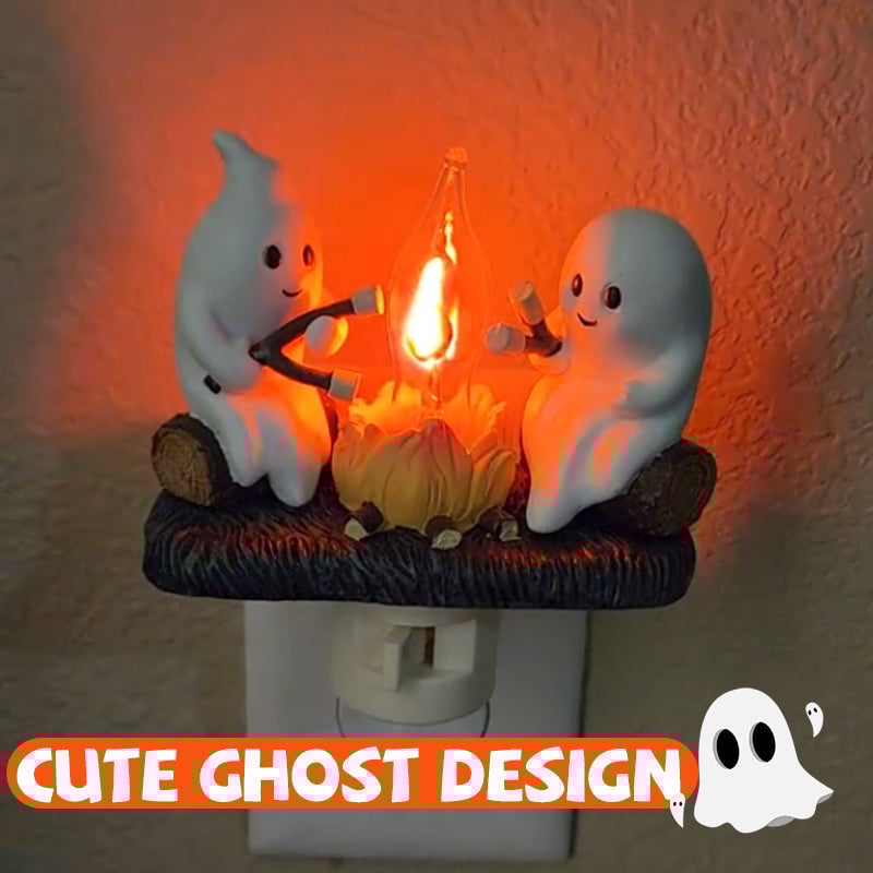 🔥LAST DAY 49% OFF - 👻2024 Ghost Campfire Flickering Nightlight✨🔥