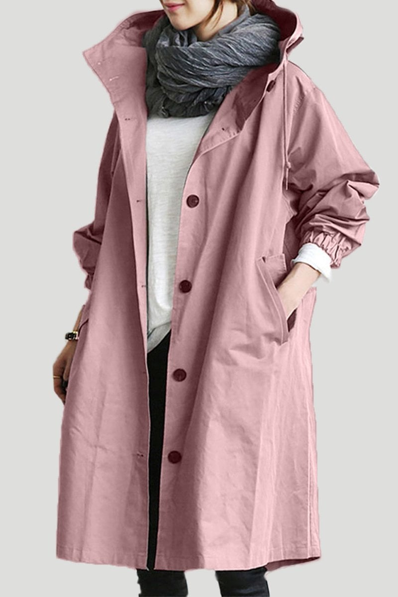 🔥Last Day 49% OFF - Waterproof Hooded Trench Coat