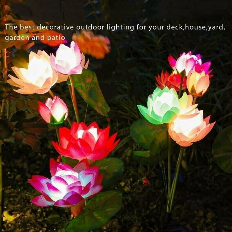 Solar Lotus Flower Garden Lights(SET OF TWO)