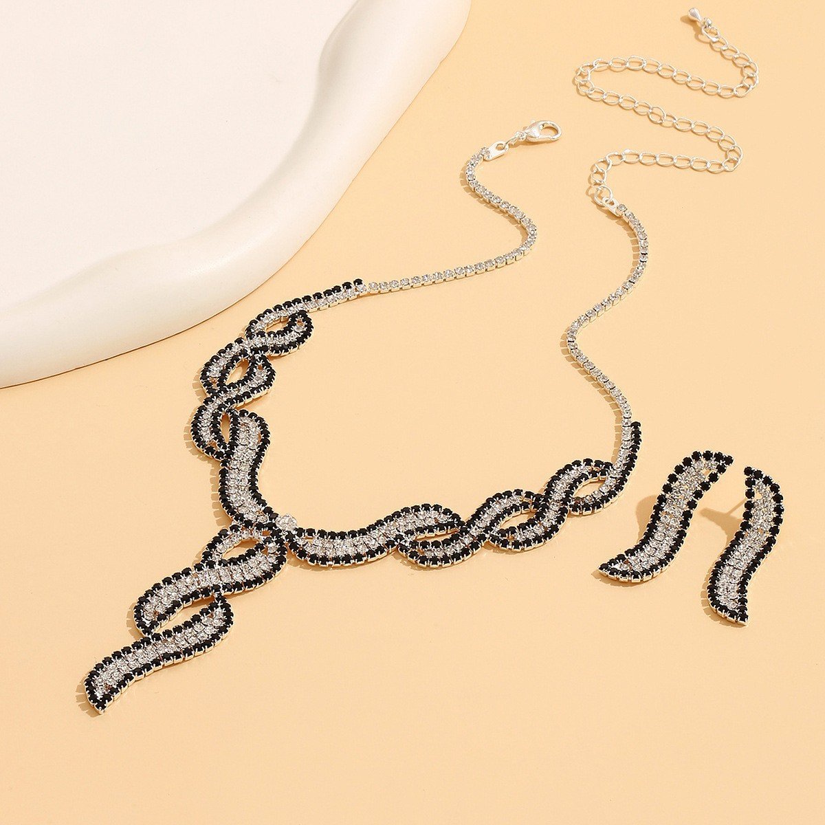 Vintage serpentine jewelry set