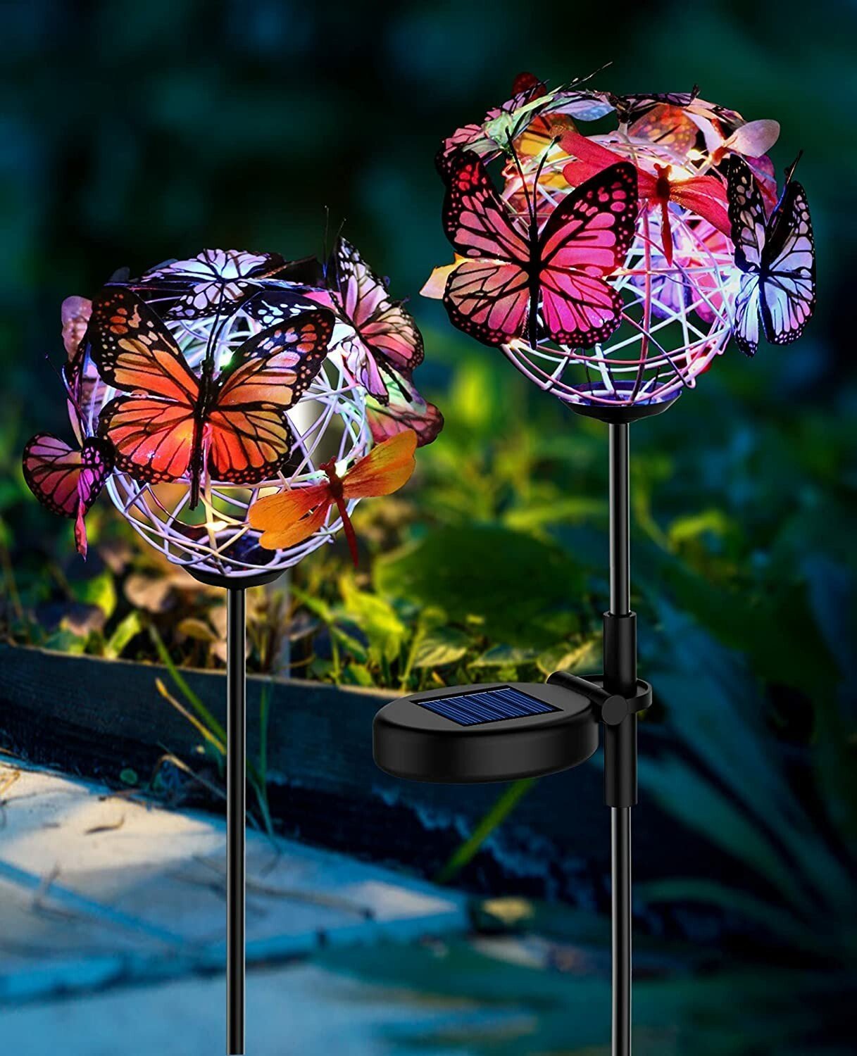 🔥Last Day 49% OFF - Solar Butterfly Stake Lights 🦋