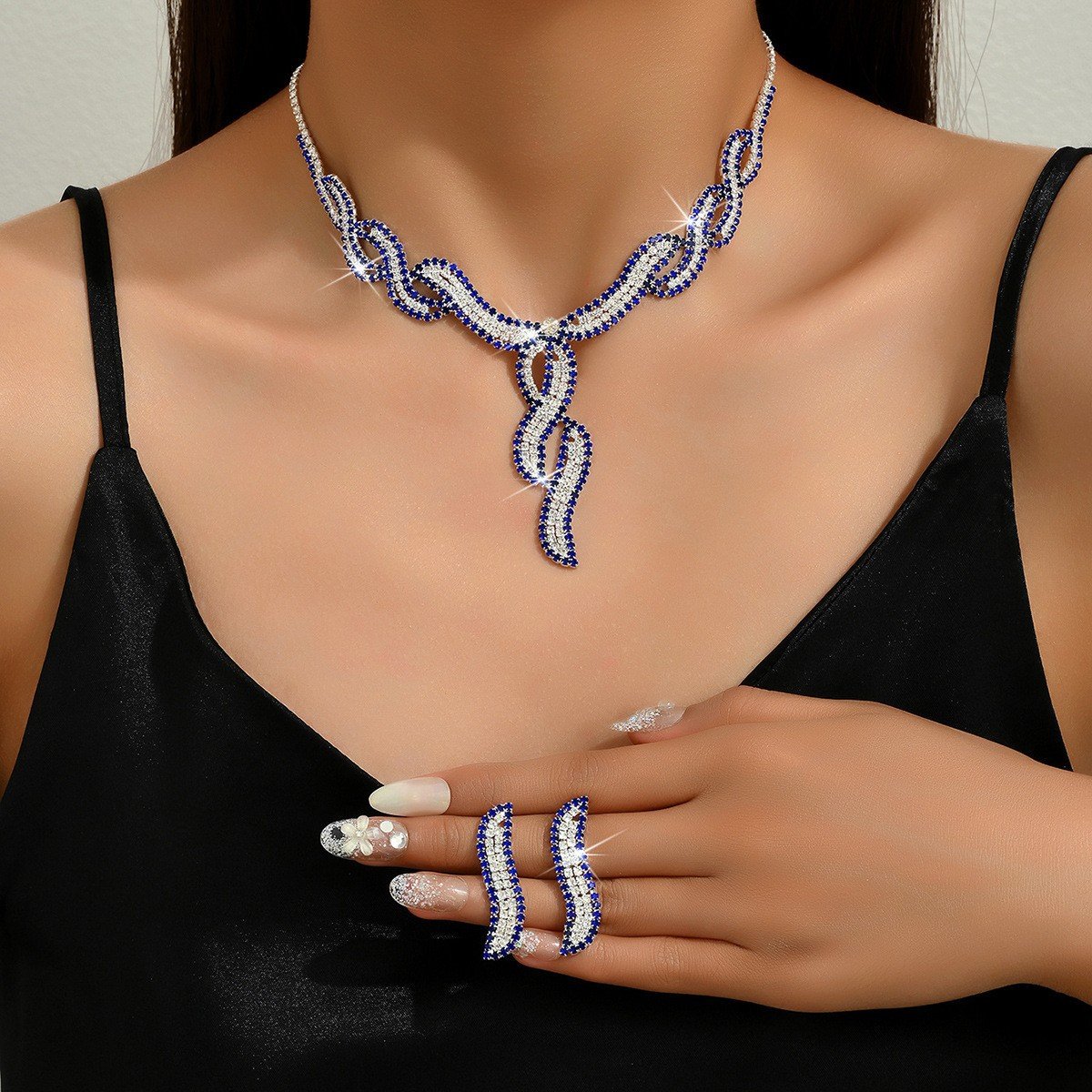 Vintage serpentine jewelry set