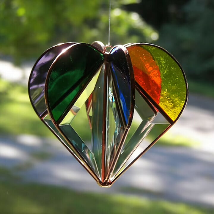 🔥 Summer SALE-60%OFF 🔥 Multi-sided Heart Colourful Decoration