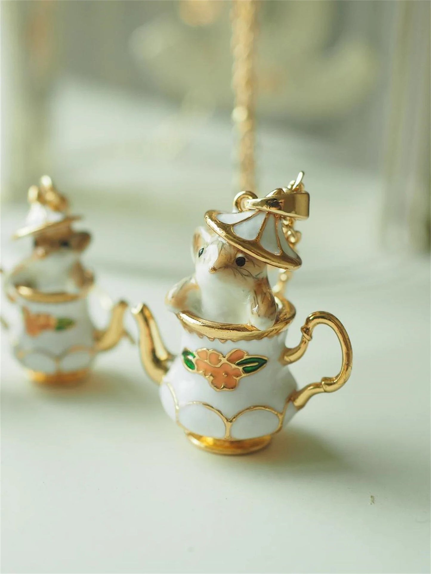 🔥Last Day 49% OFF 🎁 -Mouse In My Teapot Earrings Set