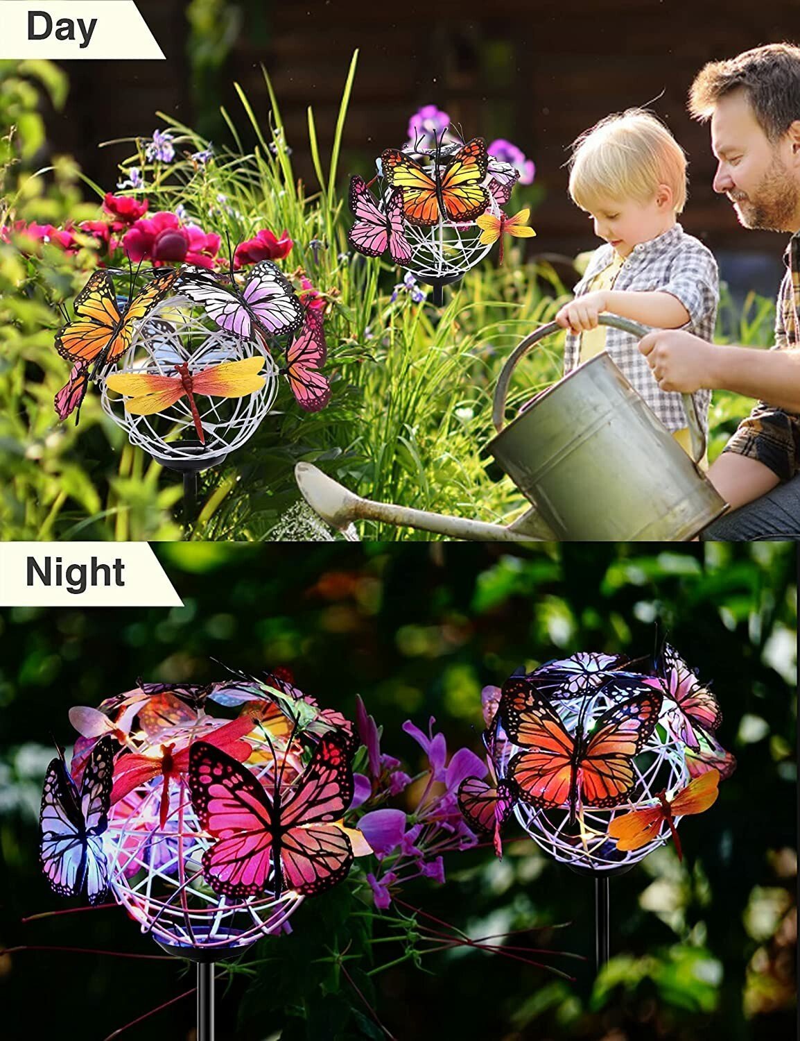 🔥Last Day 49% OFF - Solar Butterfly Stake Lights 🦋
