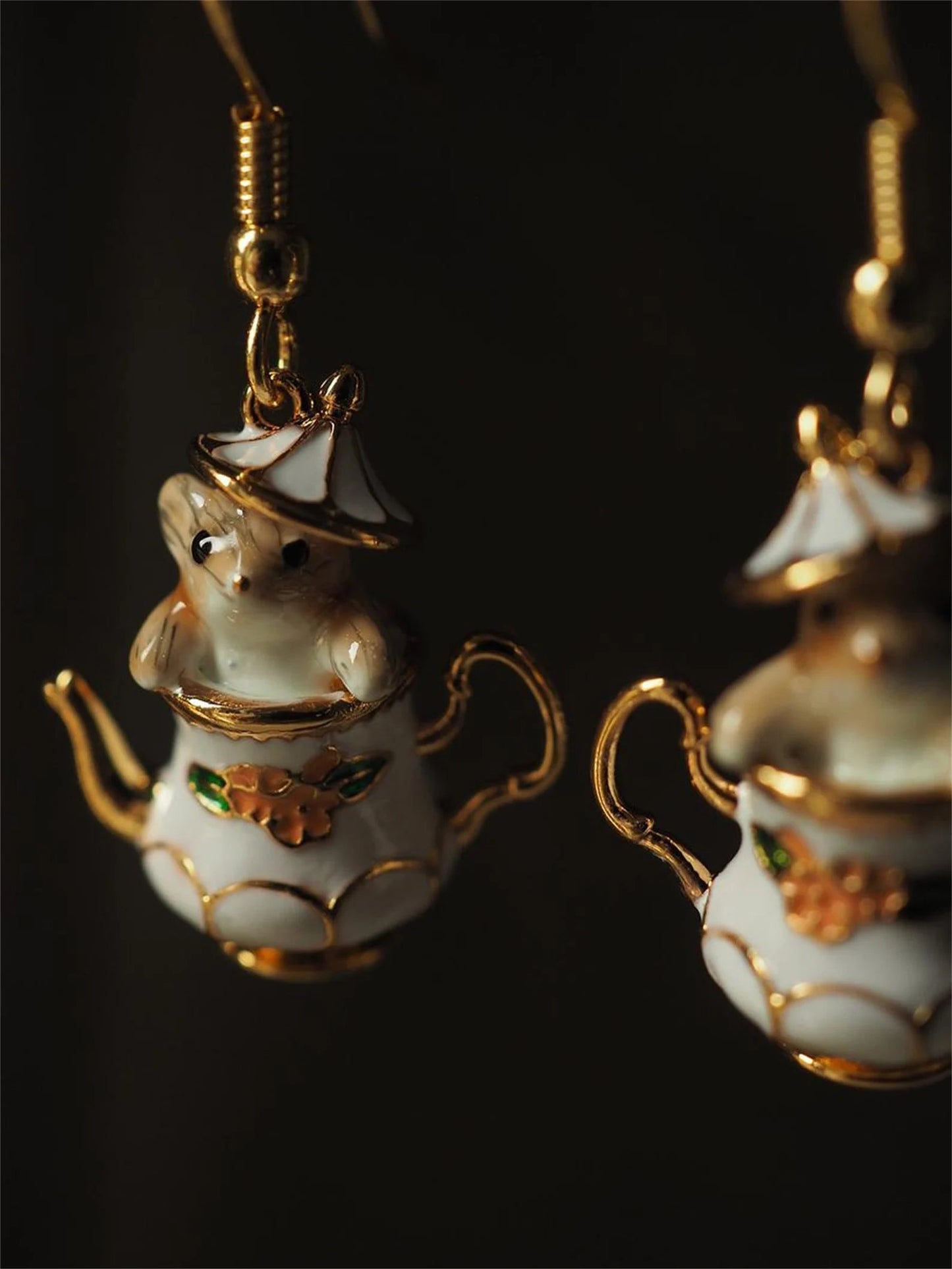 🔥Last Day 49% OFF 🎁 -Mouse In My Teapot Earrings Set