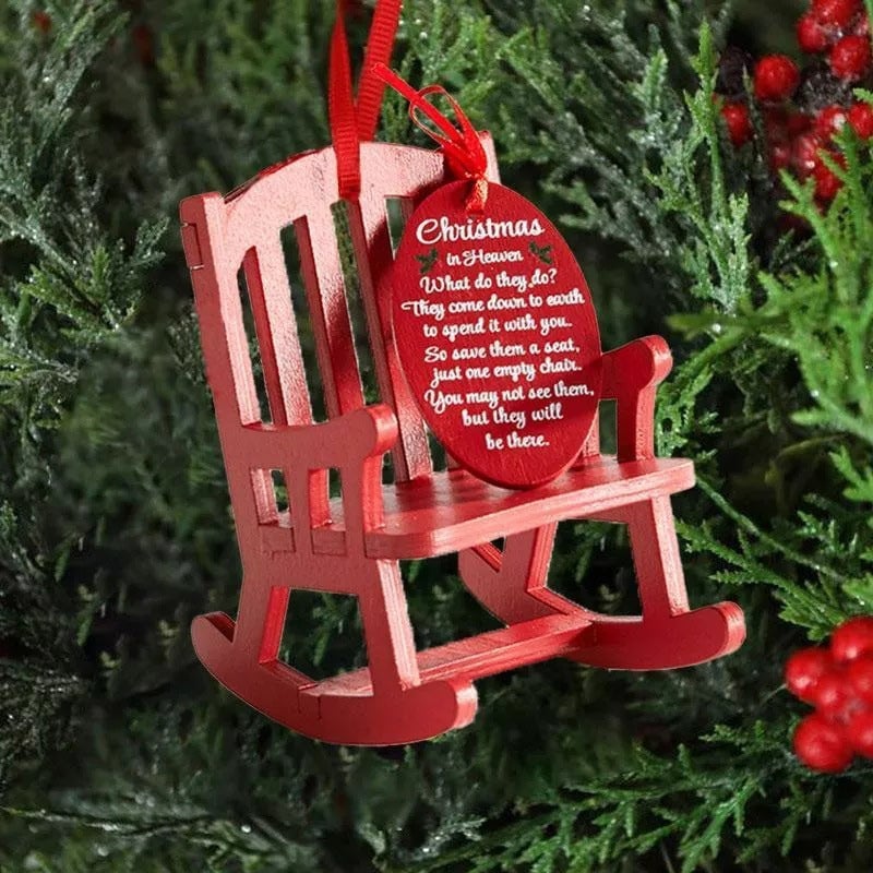 Last Day 49% Off - 🎄Christmas in Heaven Rocking Chair Ornament❤️