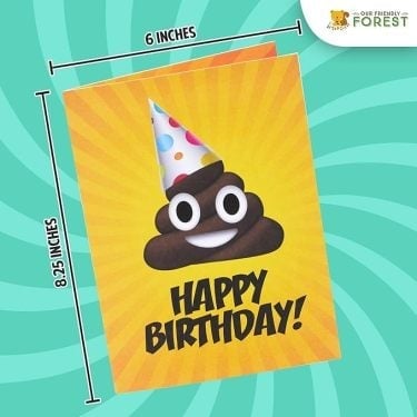 🔥LAST DAY 49% -Plays & Sings Poo Plush Happy Birthday Card