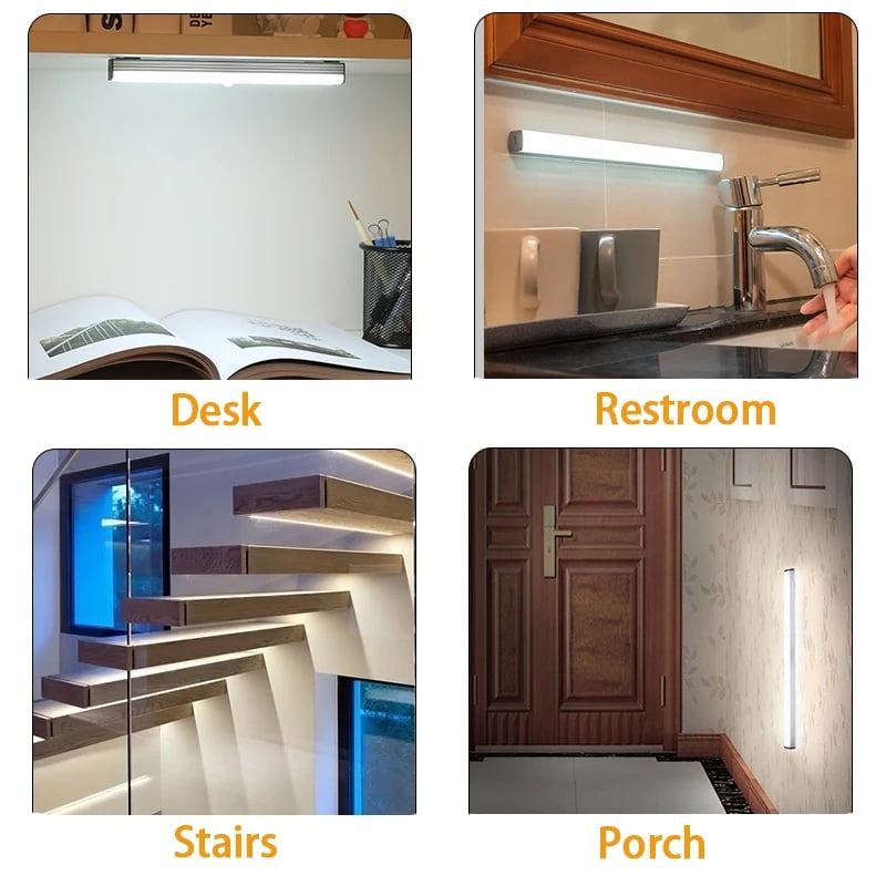 🔥🔥NEW YEAR SALE 49% OFF💡Punch-free Smart Sensor Magnetic Rechargeable LED Lights