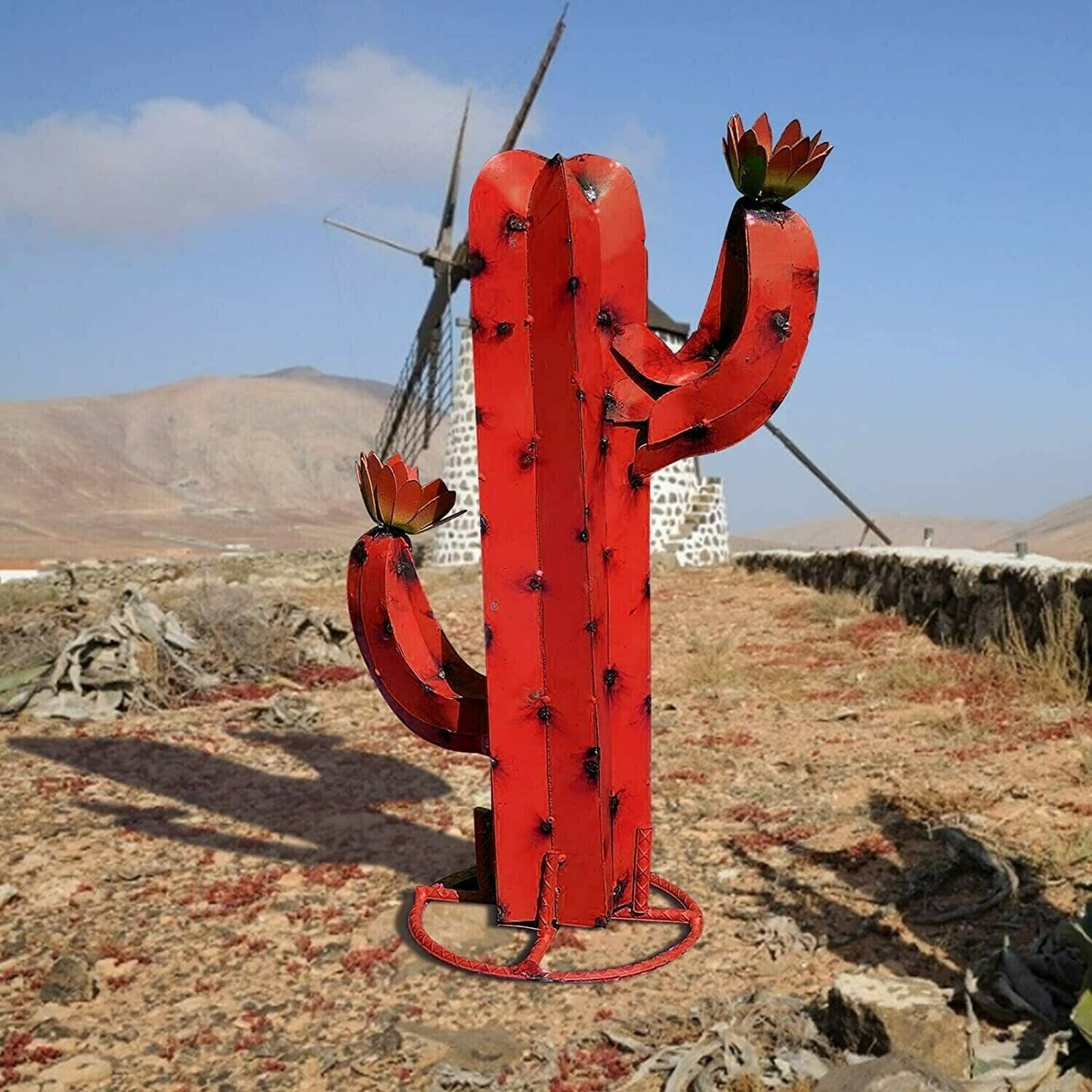 Metal Cactus Plant-Perfect for garden decoration