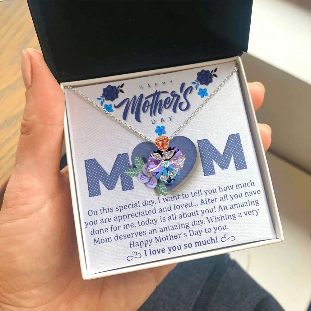 For Mom or Grandmothers Heart Pendant Necklace