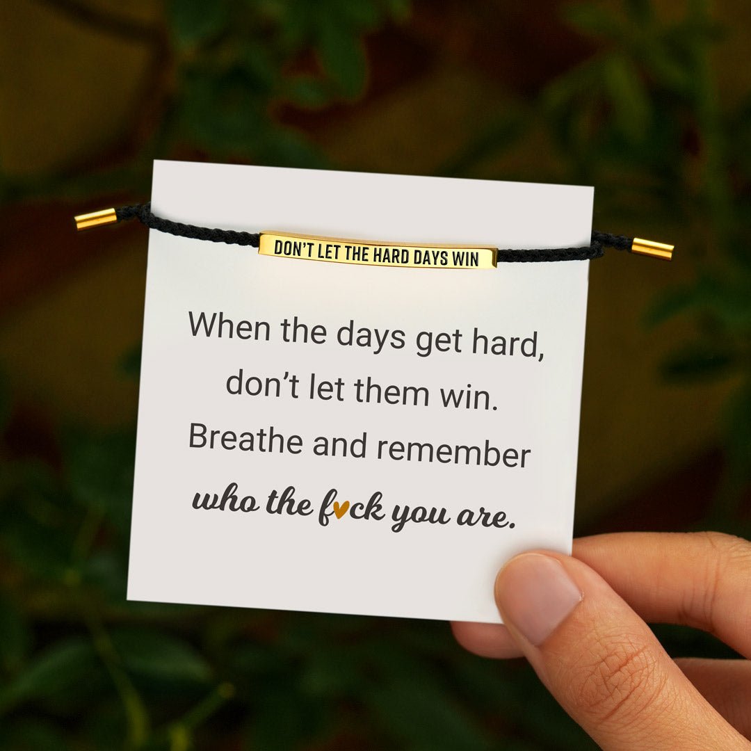 🔥LAST DAY 49% OFF - Don't Let The Hard Days Win Tube Bracelet