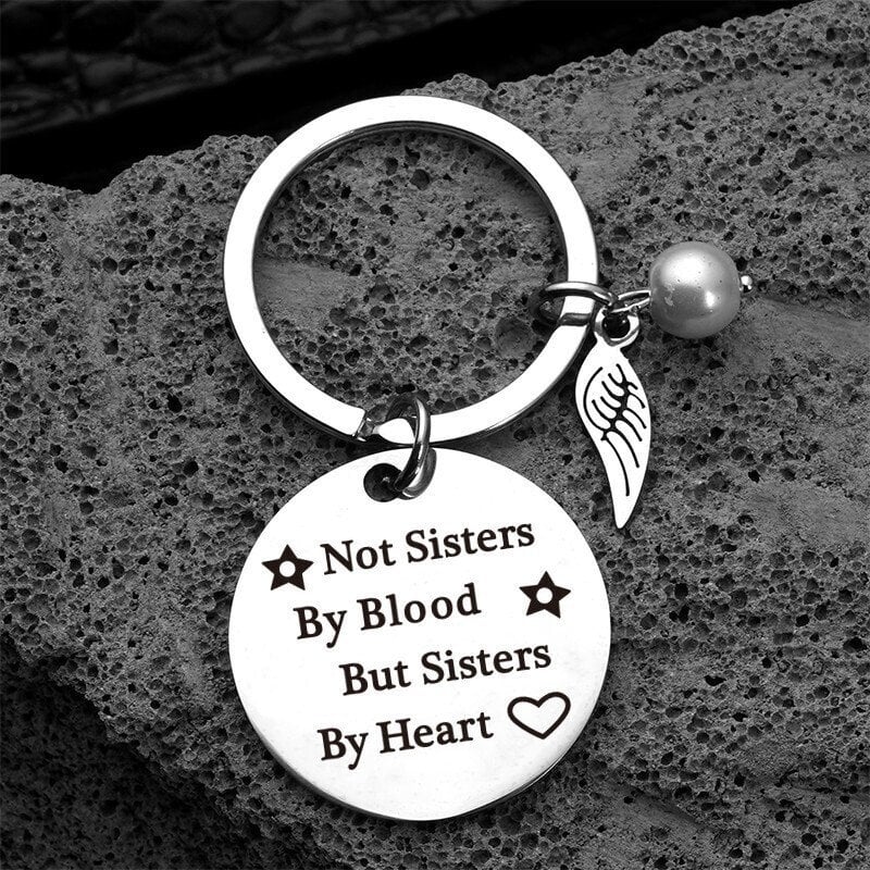 Best Friend Keyring Gift - Sisters by Heart Gift