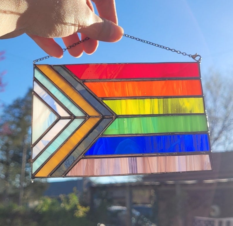 🏳️🌈Progress Pride Stained Glass Flag🌈
