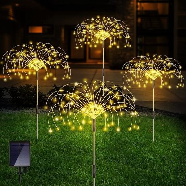 🔥LAST DAY 49% OFF - 🎁Waterproof Solar Garden Fireworks Lamp
