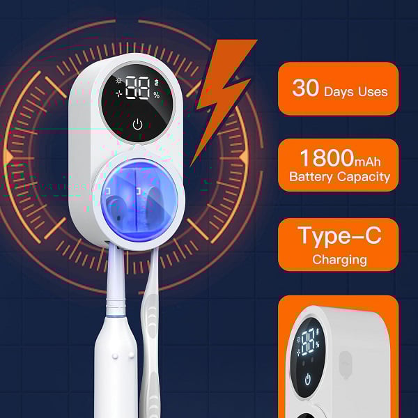 🔥LAST DAY 49% OFF - Wall Mounted Rechargeable Uv Toothbrush Sterilizer