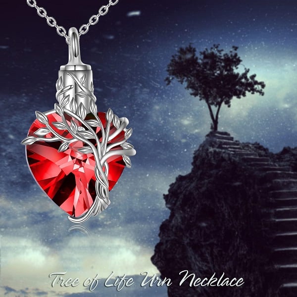 🔥Last Day 49% OFF - 🎁925 Sterling Silver Heart Urn Necklace
