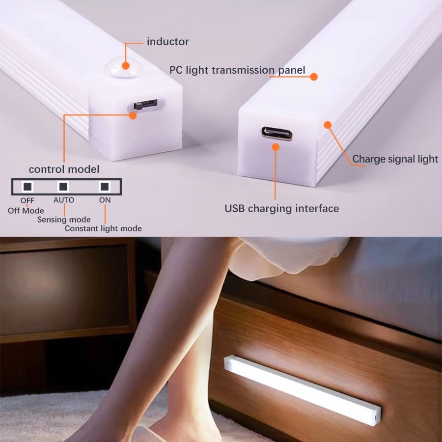 🔥🔥NEW YEAR SALE 49% OFF💡Punch-free Smart Sensor Magnetic Rechargeable LED Lights