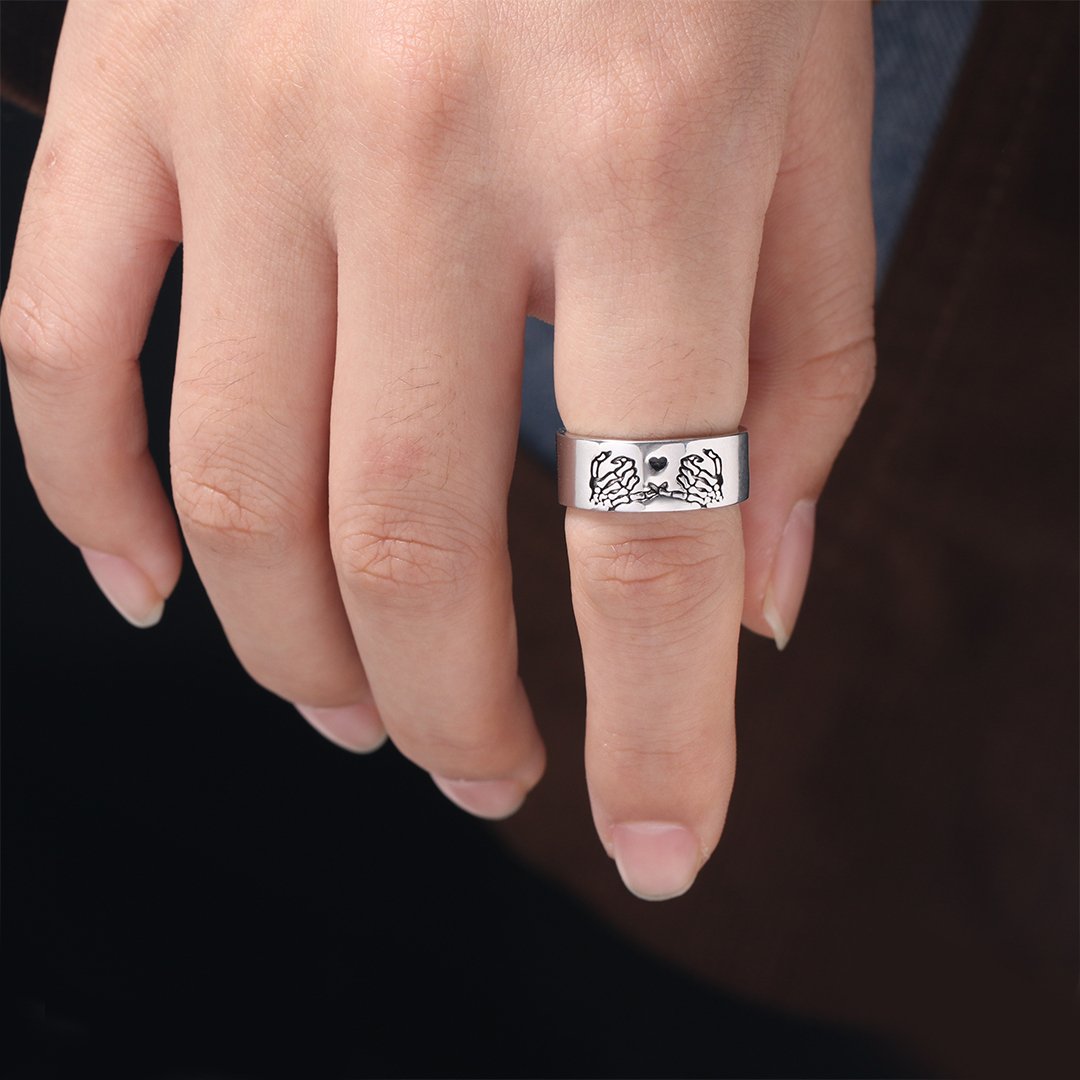 🎁FOR FRIEND - FRIENDS UNTIL DIE OPEN RING