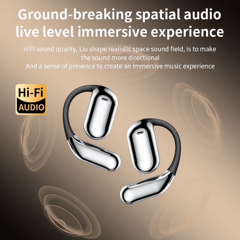 Last Day Promotion 49% OFF🔥True Powerful Bluetooth 5.4 Open Ear Earbuds, IPX5 Waterproof