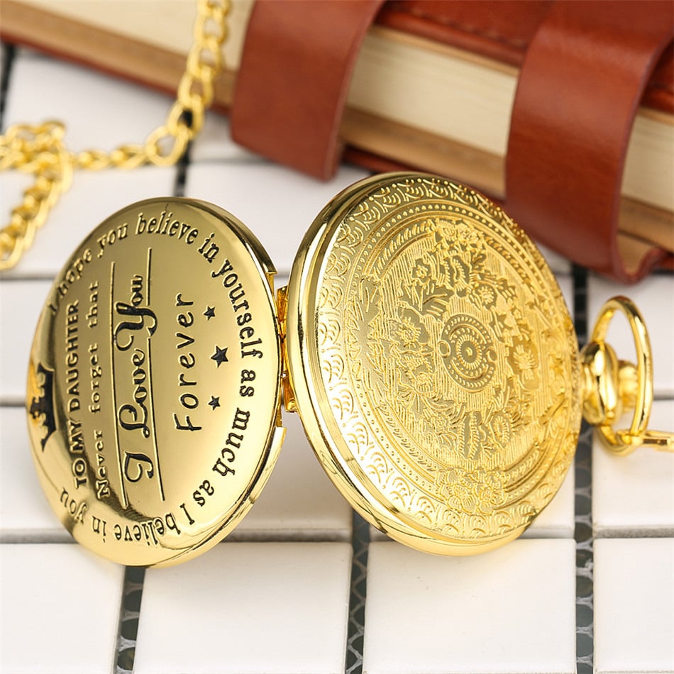 🔥LAST DAY 49% OFF - "TO MY SON/ DAUGHTER/ DAD" Quartz Pocket Chain Watch