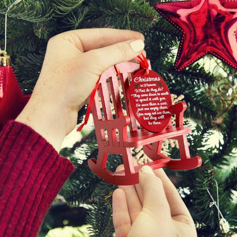 Last Day 49% Off - 🎄Christmas in Heaven Rocking Chair Ornament❤️