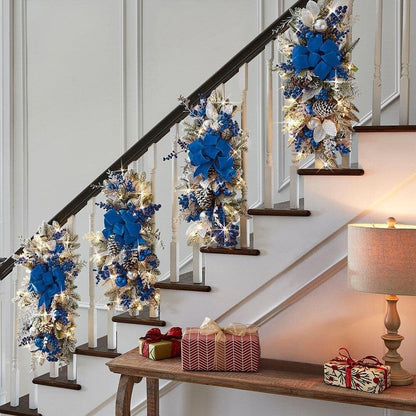 🔥The Cordless Prelit Stairway Swag Trim Color