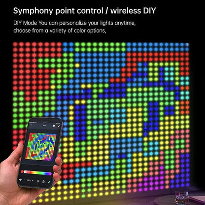 ✨This Week's Special Price $35.99💥🎁Color Waves LED Curtain Sync Lights