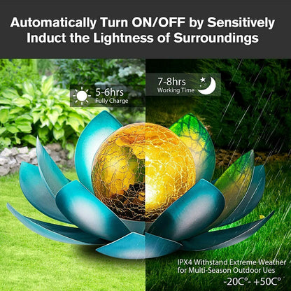 Waterproof Metal Flower Solar Light