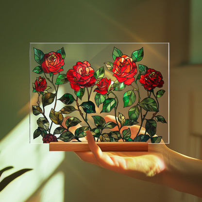 🌷🌼2024 NEW🌻🌺Painted Colorful Flower Pattern Imitation Glass Acrylic Decor💖Buy 3 Get 10% OFF & Free Shipping