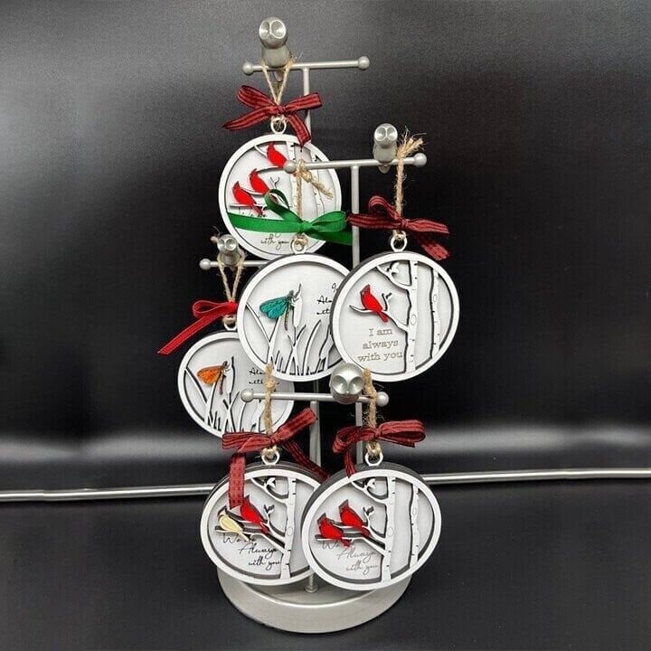 🎁Last Day 49% OFF⇝💓"We Are Always With You"- Handmade Memorial Ornament With Cardinals