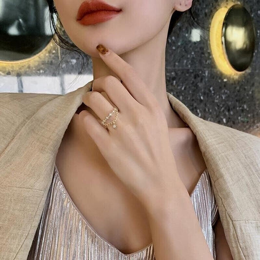 (🎅Early Valentine Sale - Save 49.99% OFF🎁)'Winter Star' Crystal Ring
