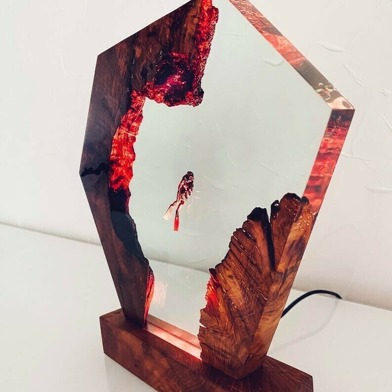 🔥LAST DAY 50% OFF🔥Scuba Diver Lamp -  Unique Home Decor - Unique Gifts - Desk Lamp