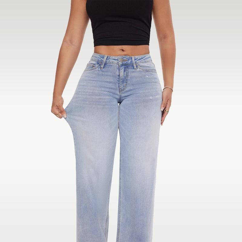🔥Last Day Sale 49% OFF - 👖Mid-low Rise Baggy Jeans