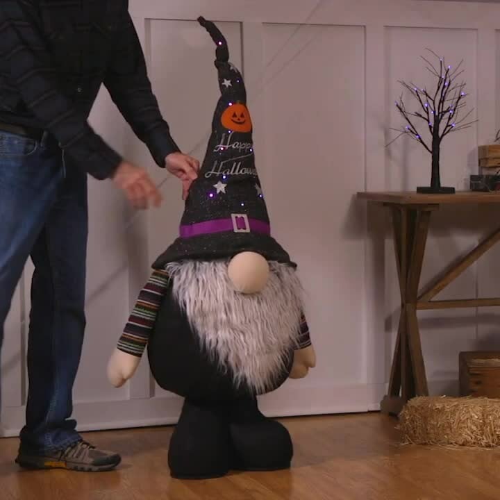 Large Halloween Plush Gnome