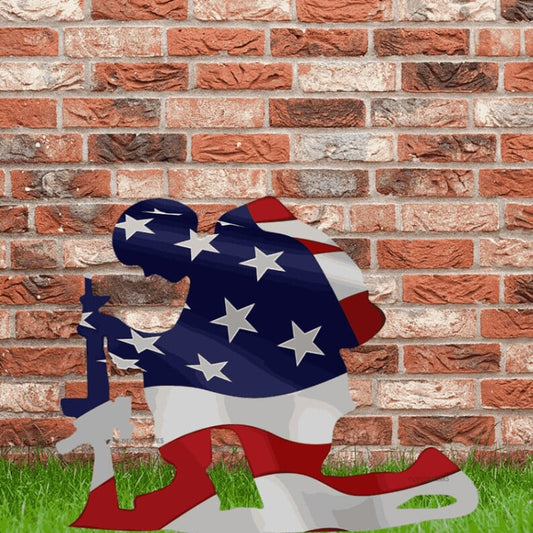 🔥Last Day 49% OFF - Memorial metal plaque for soldiers - American flag