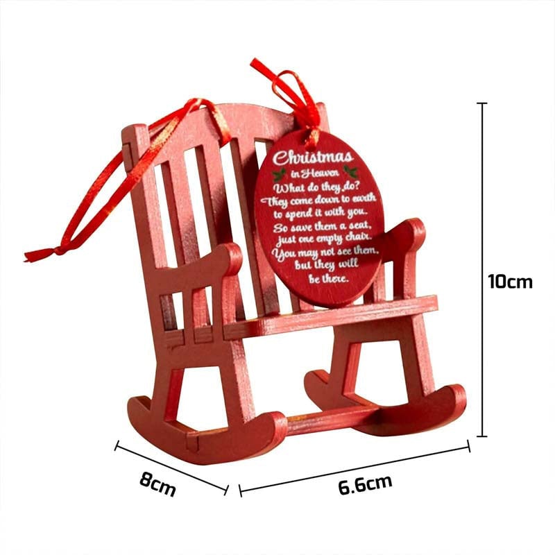 Last Day 49% Off - 🎄Christmas in Heaven Rocking Chair Ornament❤️