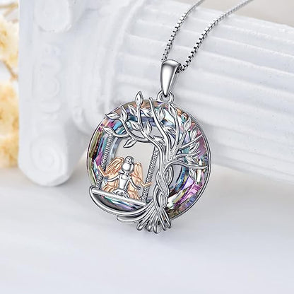 Last Day 49% OFF--🎁S925 Sterling Silver Tree of Life Sisters Necklace