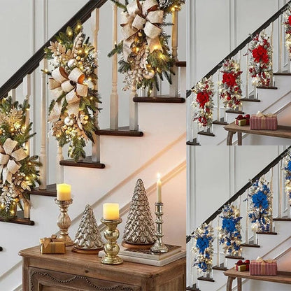 🔥The Cordless Prelit Stairway Swag Trim Color