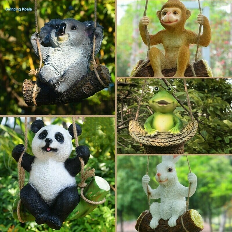 Swinging Animal Garden Ornament