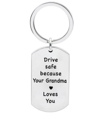 LAST DAY 49% OFF⇝💓Have Fun, Be Safe, Make Good Choices and Call Your Grandma/Grandpa Keychain