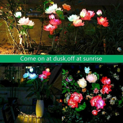 Solar Lotus Flower Garden Lights(SET OF TWO)