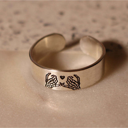 🎁FOR FRIEND - FRIENDS UNTIL DIE OPEN RING