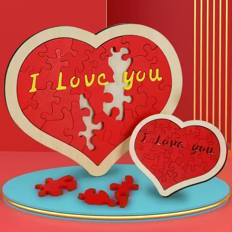 Heart Shape Puzzle|Say I Love You in 100 Languages
