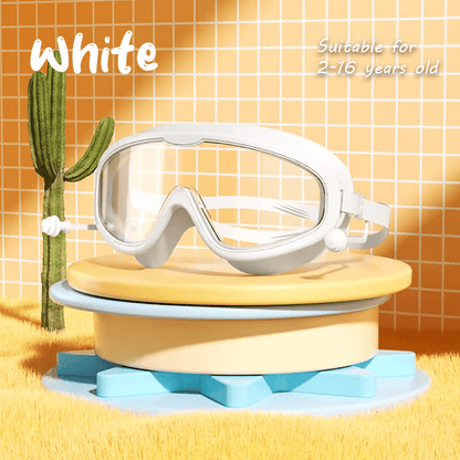 HD children's large frame waterproof and anti-fog swimming goggles