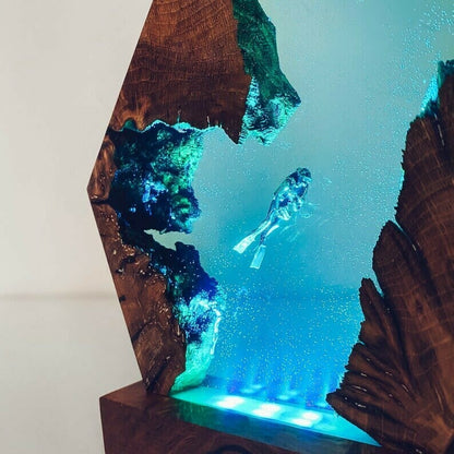 🔥LAST DAY 50% OFF🔥Scuba Diver Lamp -  Unique Home Decor - Unique Gifts - Desk Lamp