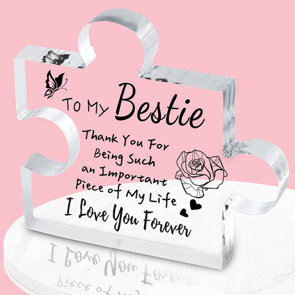 LAST DAY 49% OFF⇝💓'To my sister, thank you for being such an important piece of my life' Puzzle Block